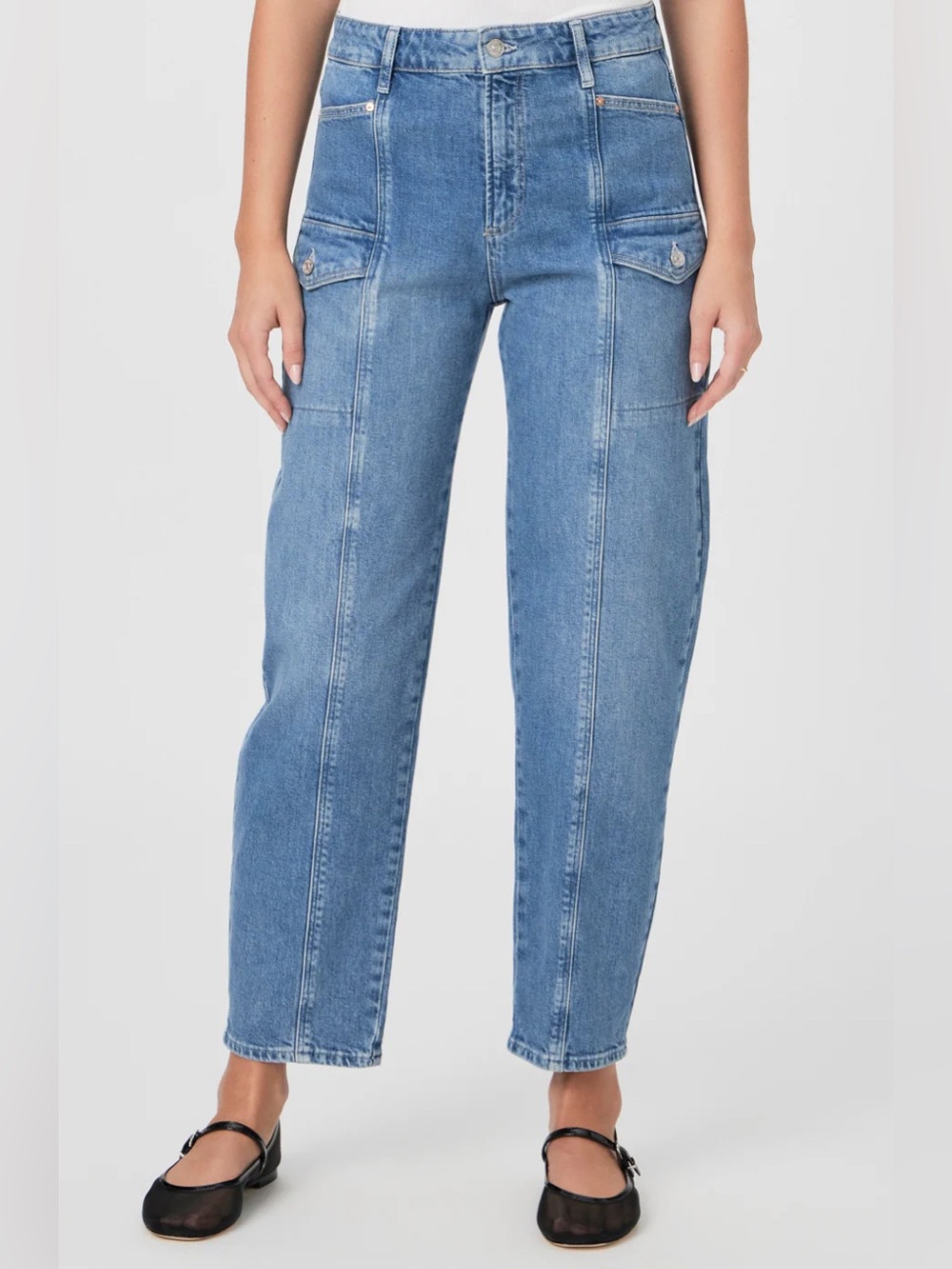 PAIGE Alexis Cargo Barrel Jeans - Picture 3 of 10